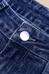 High Waist Distressed Straight Leg Deep Cuff Jeans